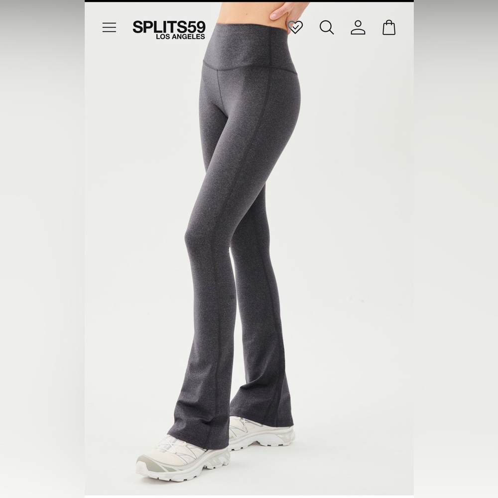Women's Gray Flared Pants